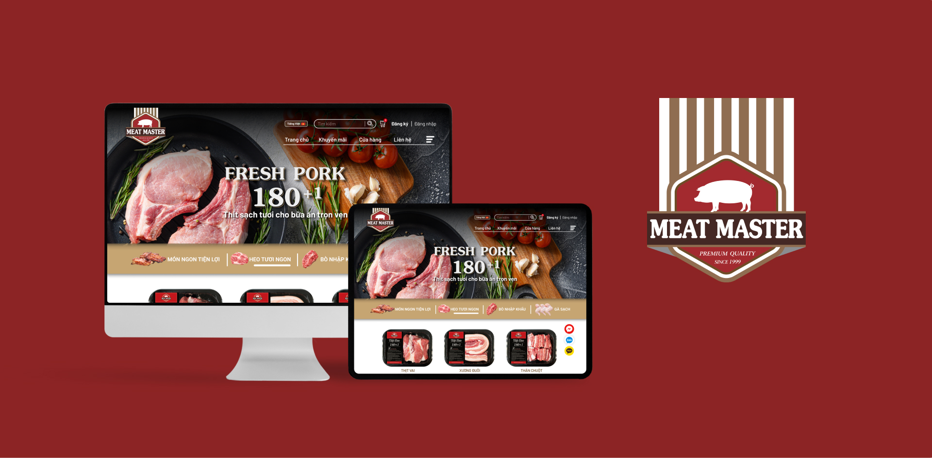 MEAT MASTER WEB/CARD DESIGN